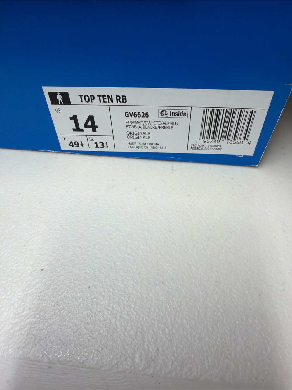 adidas Top Ten RB Athletic Shoe Box - Blue